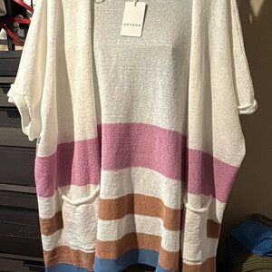 HEYSON Colorful Striped Cardigan